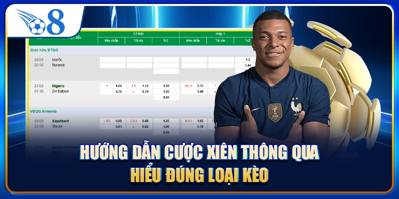 Hướng dẫn cược xiên thông qua hiểu đúng loại kèo