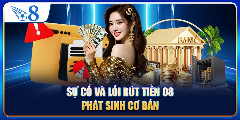 Sự cố và lỗi rút tiền O8 phát sinh cơ bản